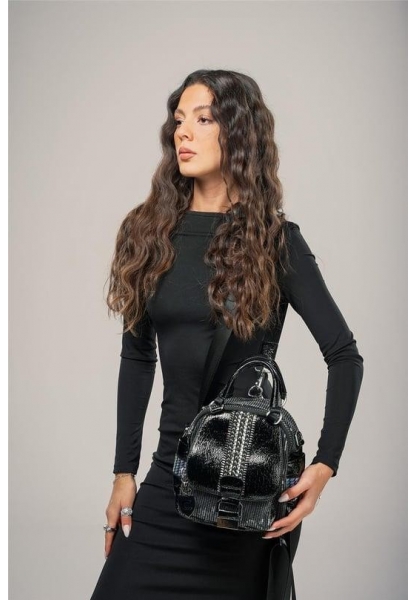 Atey Siyah Cilt Kol Ve Omuz Çantası