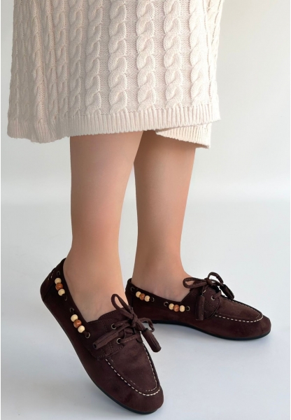 Elora Kahve Süet Babet