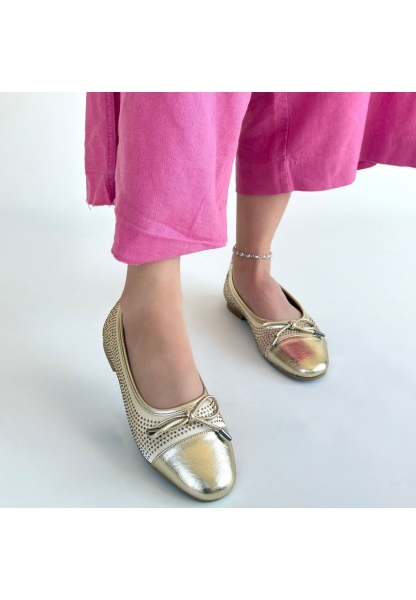 Etya Gold Cilt Babet Ayakkabı