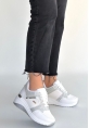 Geja Beyaz Cilt Bağcıklı Spor Ayakkabı