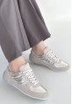 Jawen Gri Nubuk Gümüş Detaylı Spor Ayakkabı
