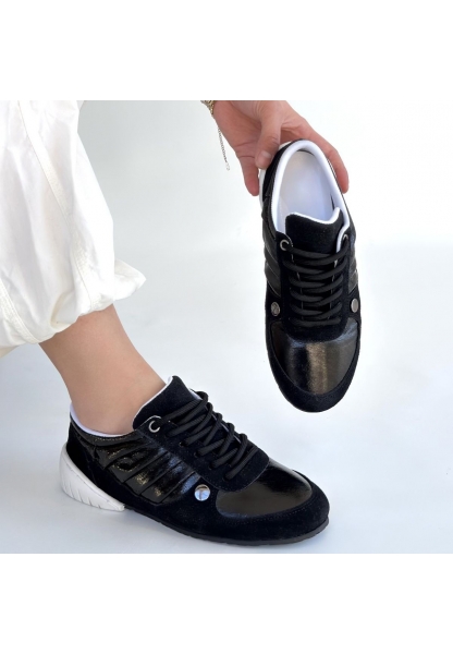 Jawen Siyah Nubuk Spor Ayakkabı