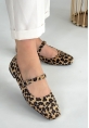 Linni Leopar Süet Babet Ayakkabı