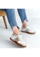 Marje Beyaz Cilt Bağcıklı Spor Ayakkabı