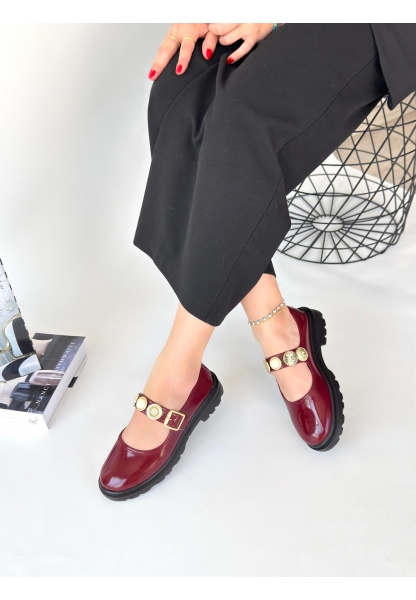 Okira Bordo Rugan Oxford Ayakkabı