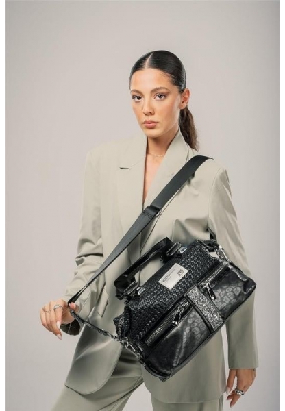 Olwa Siyah Cilt Kol Ve Omuz Çantası