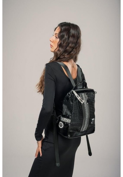 Pely Siyah Cilt Kol Ve Sırt Çantası