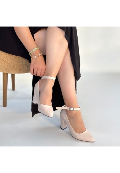 Rity Bej Cilt Topuklu Ayakkabı