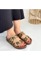 Tanta Leopar Süet Tokalı Terlik