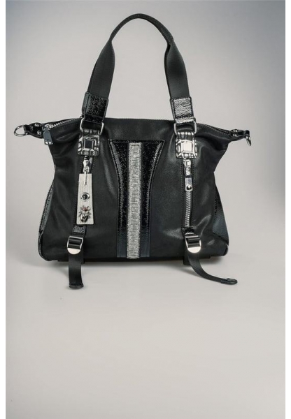 Toja Siyah Cilt Kol Ve Omuz Çantası