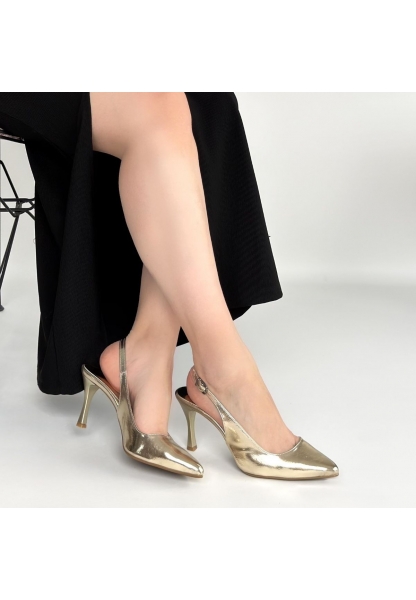 Uster Gold Rugan Topuklu Ayakkabı