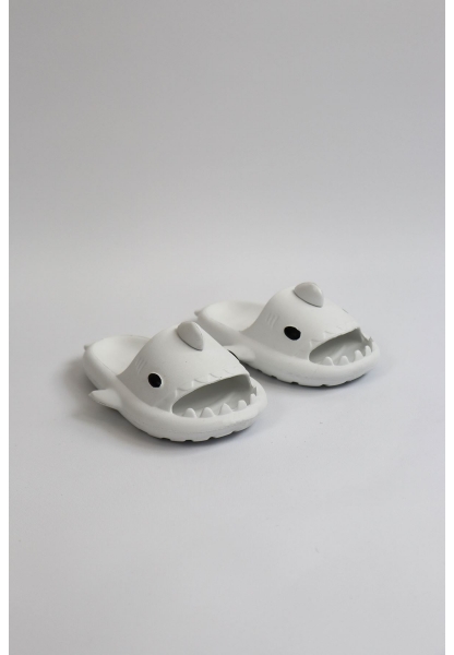  WG500 Köpekbalığı Beyaz Unisex Tam Ortopedik Terlik Shark Slides
