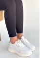 Yejja Beyaz Cilt Bağcıklı Spor Ayakkabı